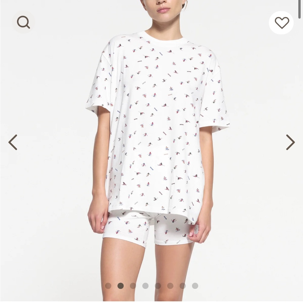 SKIMS T-shirt and Boxer Set - Ski